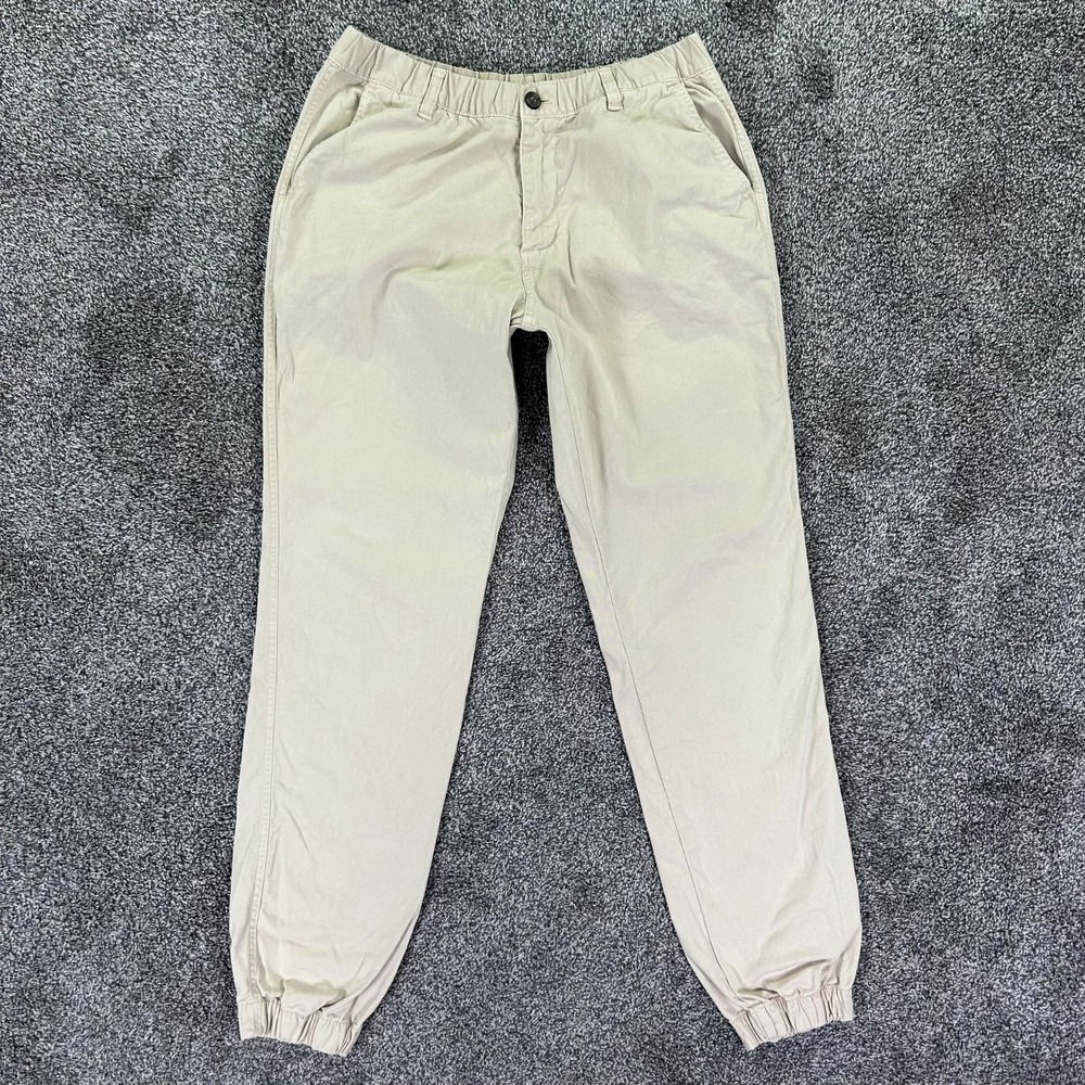 Bearbottom Clothing Elastic Waist Pant Men Large Tall 29x30 Khaki Stretch Hiking